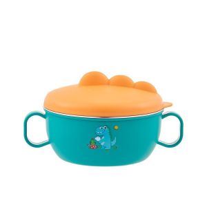 Creative Children Stainless Steel Soup Bowl Set With Handle