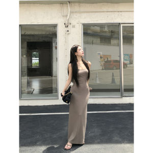 2026 New Summer French Style Slim Fit Dress With Waist Cinch