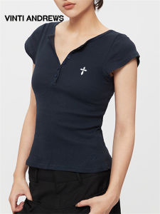 Slim Fitting V-Neck Short Sleeve T-Shirt