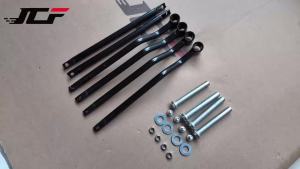 Black Steel Motorcycle Saddle Bag Support Bracket Universal Side Luggage Mount Bars Anti-rub Spacer For Kawasaki Honda Yamaha