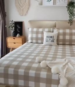 SPREI SET SARGUL SARBAN MOTIF 120x200 180x200 180x200 SPREI KOREA AESTHETIC