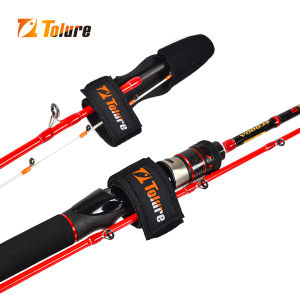 TOLU Fishing Rod Tie Holder Strap/Tip Cover Belt Tackle Elastic Wrap Band Pole Holder Fastener Ties Fishing Tools Accessories