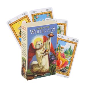 New Tarot of White cats Oracle Full English Family Party Board Game In High quality