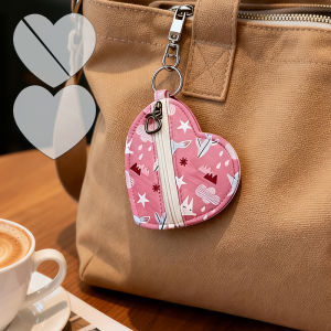 YOMDID 3pcs Mini Heart-Shaped Coin Purse Quilting Template PET Bag Stencil For Pattern Tracing And Crafting Anytime Anywhere