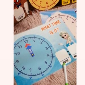 Laminated Clock | Telling Time | A4 Size FREE Marker