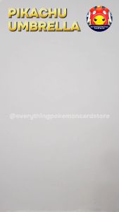 [NEW] Limited Edition Pokemon Pikachu Umbrella Custom Logo Extra Large Long Handle Big Umbrella Rain Sun Payung Besar