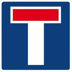 CIFbuy | Metal No Through Road Sign Private Driveway Keep Out Wall-Mounted 8x8 Inch
