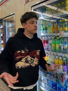 เสื้อสเวตเตอร์ฮู้ดทรงหลวมสไตล์อเมริกันสำหรับผู้ชายและผู้หญิง ทรงหลวม แขนยาว ปกโปโล แฟชั่นฤดูใบไม้ร่วง/ฤดูหนาว สไตล์ฮิปฮอป