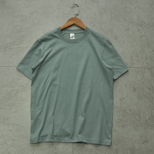 Retro Japanese Style Pure Cotton round Neck Loose Short Sleeve T-Shirt Simple Casual Top for Youth All Seasons Use