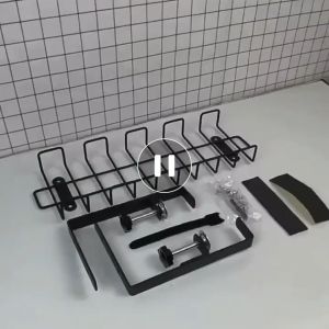 Under Desk Cable Management No Drill Under Table Storage Basket