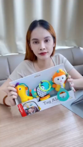 Infantino : TAG ALONG TRAVEL PALS - โมบายห้อยรถเข็นรูปสัตว์ต่างๆ