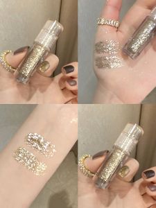 Xiaohongshu Same Style FLORTTE Liquid Eye Shadow Super Flash Sequin Monochrome Crouching Silkworm Liquid Thin and Glittering Highlight Brightening Evaluation