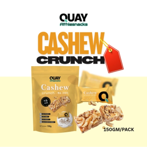 Quay Athlesnacks Cashew Crunch (150G) - Healthy Snacks / Quay Wholefoods / Teck Sang