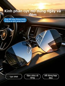 Kính Mát Chống UV Cực Tím Phân cực Kẹp cho Nam