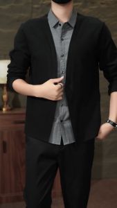 Áo sơ mi nam dài tay sự kết hợp sơ mi với áo cánh sự kết hợp hoàn hảo 2 trong 1 độc lạ - T27