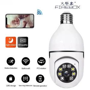 5G Bulb E27 Surveillance Camera: Full Color Night Vision & Automatic Human Tracking