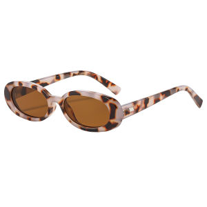2026 Trending Products Small Oval Frame Hip Hop Sunglasses Fashion Streetwear Driving Sun Glasses