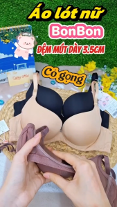 Áo lót nữ Bon Bon Áo lót có gọng mút dày ~4cm dây lưng phối ren BV35169.