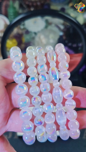 Aura Quartz Selenite Bracelet