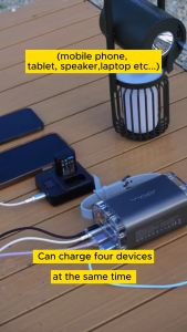 Vyvylabs P1 Outdoor Power Bank 40000mAh 100W Portable Powerbank Mini Outdoor Lighting Function(Waterproof+Light) Dark Gray