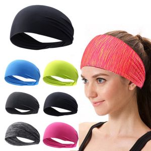 OKDEALS Stretchy Moisture Wicking Sweatbands Sports Headband Running Hairband Yoga Hair Bands Fitness Sweat Bands