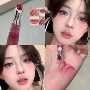 Pinkyfocus Peach Lip Essence Moisturizing Anti-Dry Cracked Desert Lip Care Hydrating Base for Women Strawberry Flavor