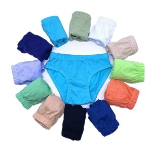 6PC boys Solid Underwear Kids Cute Panties Children Soft Cotton Underpants