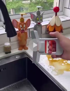 Alat Pel Multifungsi untuk Pembersih Kaca & Dapur / Alat Lap Meja Mop Alat Pel Lipat Mini Mop