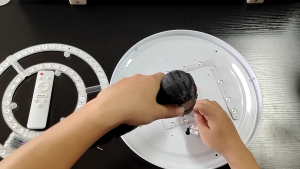 Modul Lampu LED Ring 3 Warna 48watt Panel Bulat BR105 Star Hemat Energi Plafon Terang