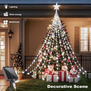 Solar Star Lights 2/3M Outdoor Solar Garden Lights 8-Mode Waterproof Christmas Tree Decoration Lights for Yard Halloween Party