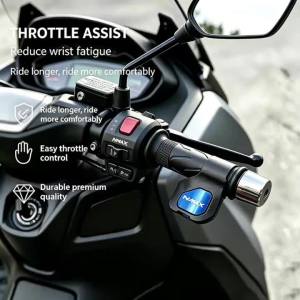 Tay Nắm Điều Khiển Xe Máy Trợ Lực Ga Kẹp Tiết Kiệm Sức Lao Động Dành Cho YAMAHA NMAX125 NMAX155 2024-2026 Hợp Kim Nhôm + Nhựa