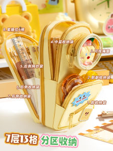 Hộp Đựng Bút Chì Trong Suốt Dung Tích Lớn Cho Trẻ Em Hộp Đựng Đồ Dùng Học Tập Dễ Thương Cho Bé Gái Hộp Đựng Bút Chì Bằng Vải Canvas