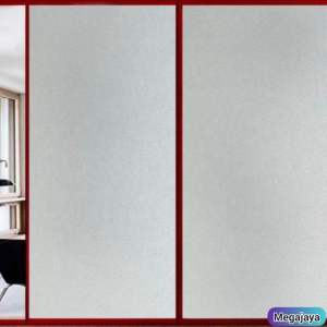 Stiker Kaca Sanblast Buram Polos Ada Perekat Bahan Tebal Berkualitas Tinggi