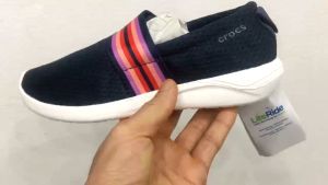 CrocsFanClub - Giày vải literide slipon lưới nữ mẫu kinh điển đã về hàng siêu nhẹ giày chạy bộ - ET46