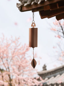 Tháp Chuông Bằng Kim Loại Ngoài Trời Vườn Tĩnh Lặng Thiền Định Cổ Điển Tượng Đài Trang Trí Treo Bằng Ống Thép