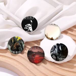 Game STALKER Anime Button Pin Handmade Brooch For Clothes Cartoon Badge Backpack Decoration Jewelry Accessories
