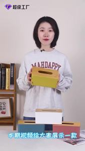 Creative Nordic Style Paper Towel Box Wooden Tissue Holder