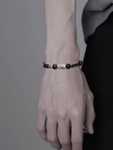 S925 Sterling Silver Bracelet for Men Chinese Zodiac Year of Birth Gift Retro Style Lucky Beast Small Size Versatile Fashion Jewelry