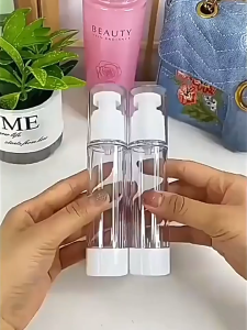 30/50/100ML Vacuum Spray Bottle Travel Portable Lotion Pump Refillable Cosmetic Lotion Sanitizer Dispenser