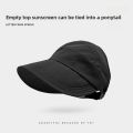 Summer Elegant Womens Sun UV Protection Quick Dry Fishing Cap Wide Brim Duckbill Half Empty Top Hat. 