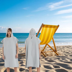 Surf Poncho Towel Quick Dry Absorbent Bathrobe Hood Microfiber Beach Blanket Bath Towel Swimming Wetsuit Beach Drape Adult