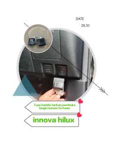 Tuas handle tarikan pembuka tutup tangki bensin Fortuner innova dan hilux original