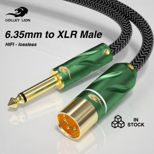 Golley Lion TS 1/4นิ้วชาย 6.35มม. - 6.5มม. กระเป๋าเส้น มิ้น XLR มาโครโฟน Mono 6.35มม. สำหรับเครื่องขยายเสียง AMP Pro Audio