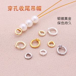 Color-Stable 18k Gold-Plated Pearl Clasp for DIY Handmade Beading Bracelets and Necklaces Alloy Silver-Plated Material