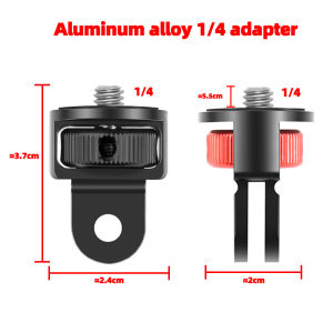 Aluminium Alloy 1/4 Screw Converter Mini Tripod Adapter For 360SJCAMAusekGopro Hero Action Camera Metal Accessories