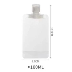 30/50/100ml Travel Bag Fluid Makeup Pouch for Toiletry Lotion Shampoo Squeeze Pouch Bottle Bag