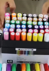 Pebeo Water-Based Acrylic Markers Opaque 1.2mm x 12/24/36/48  Colors Set
