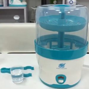 Bottle sterilizer for baby large-capacity anti-dry one-key operation bottle sterilizer with tongs 8 mins sterilizer