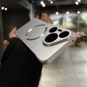 Ultra-Thin Frameless Heat Dissipation Huawei Pura70 Mate60/50/40 pro Frosted Skin-Like Semi-Pack Magnetic Attraction Phone Case