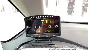Lufi X1 OBD2 Smart Digital Multi Meter Gauge English Version Turbo Boost Oil Pressure Temperature RPM Speed Gauge for Cars